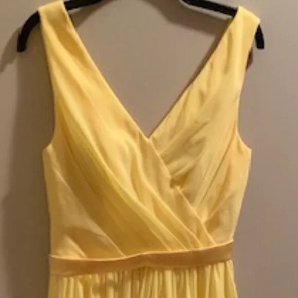 *HP* Pretty lemon yellow wedding or prom dress. NWT - Picture 5 of 7